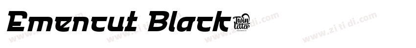 Emencut Black字体转换